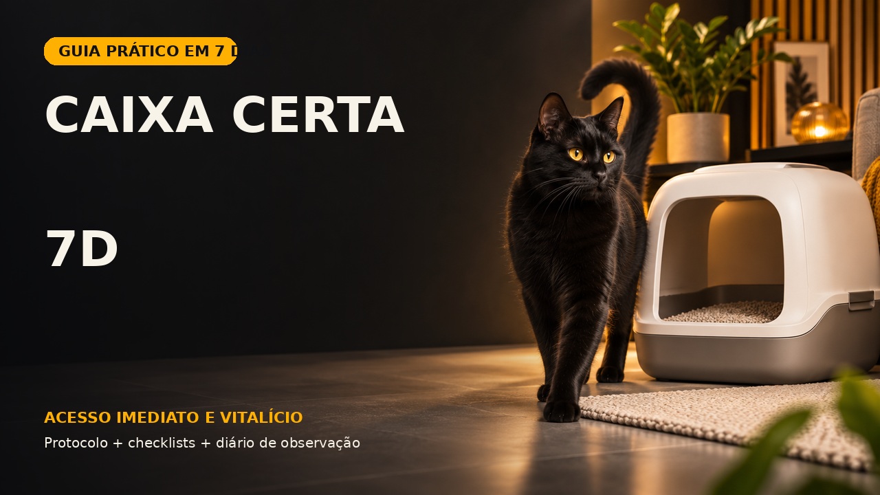 Caixa Certa 7D, guia prático para tutores de gatos